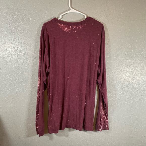 Bella Canvas 3XL Purple Bleach Long Sleeve Greatest Showman Crew Neck Graphic - Picture 2 of 6